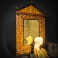 Miroir cadre bois marqueterie néoclassique XIX ème