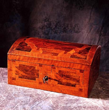 Walnut casket