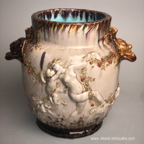 Vase by Joseph Chéret and Théodore Deck 1823-1891