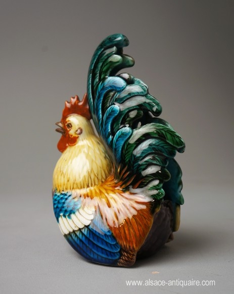 ROOSTER FROM THEODORE DECK (1823-1891)