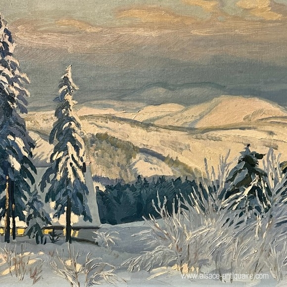 Landscape Vosges under the snow by Kammerer