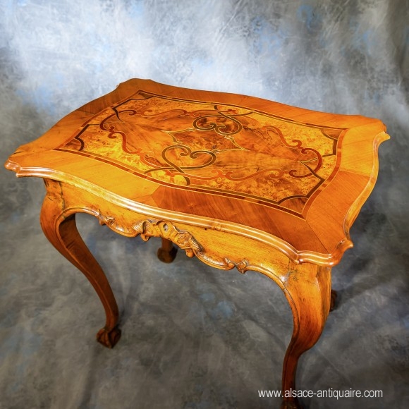 18th century inlaid coffee table