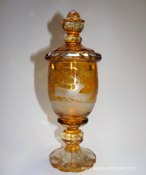 Pokal cristal de bohème gravé