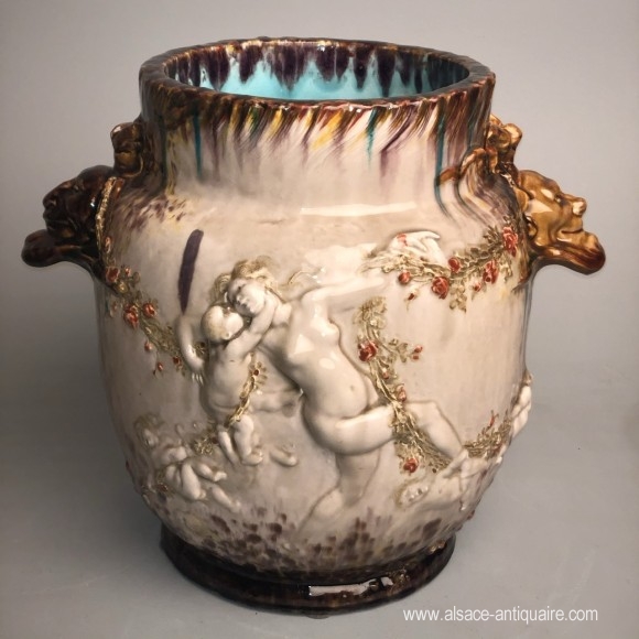 Vase par Joseph Chéret et Théodore Deck 1823-1891