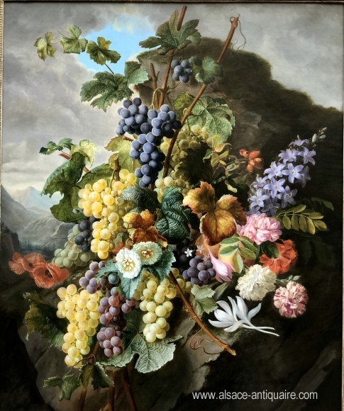 Fleurs et raisins - Jean Benner