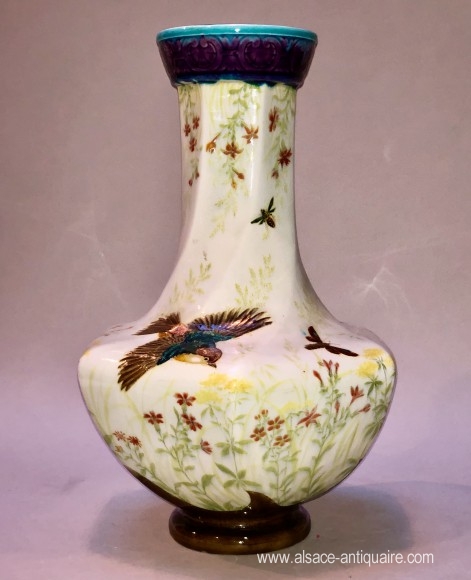 Vase torsadé Théodore Deck 